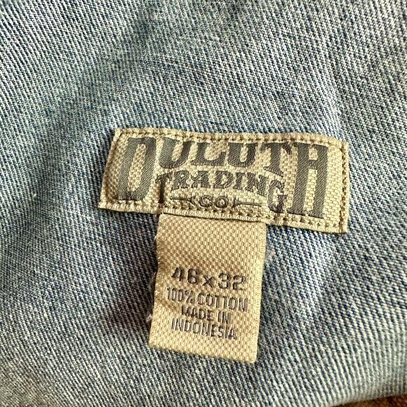 Duluth Trading Co Men's 46x32 Stonewash Ballroom Relaxed Fit 100% Cotton Jeans - Picture 3 of 9